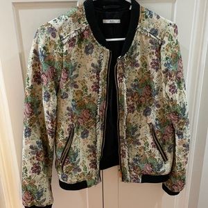 Multi colored bomber jacket